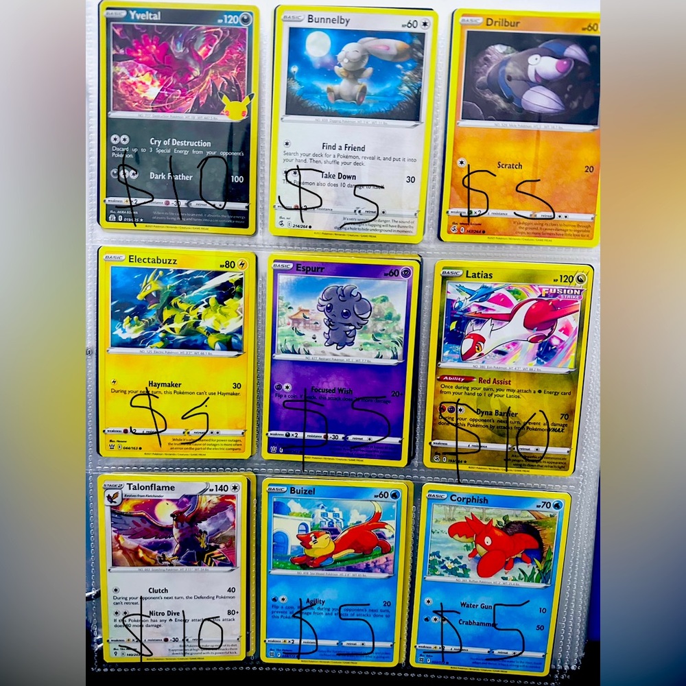 Pokémon trade cards